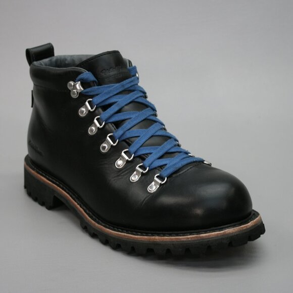 Eddie Bauer Men's 12 K-6 Black Waterproof Trekking Vibram Hiking Boots 0025-100 - Picture 1 of 12